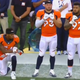 Denver Broncos linebacker Brandon Marshall (left), who says he has ended his protest of social injustice during the playing of the national anthem at the start of NFL games
WTVR Screenshot